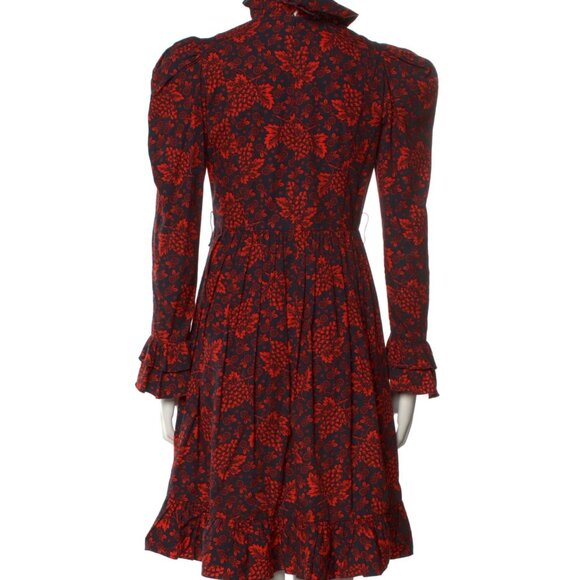 BATSHEVA Runway Collection Prairie Dress Grape Print - Picture 8 of 9